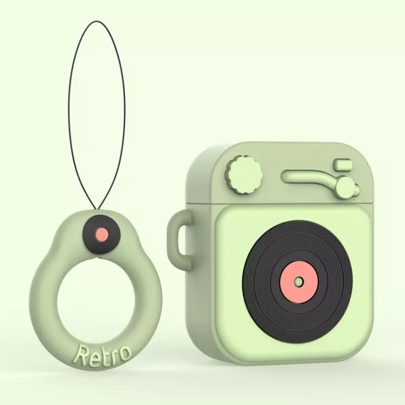 kelzposh Accessories - Retro Record Player AirPod Case